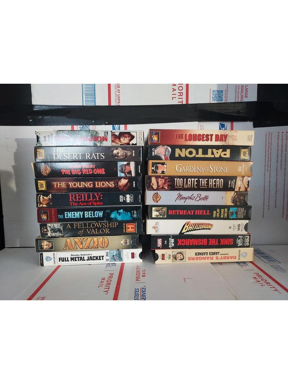 Lot Of 18 War Action WWII Battle History Fox Tapes VHS Good Used - T6#19